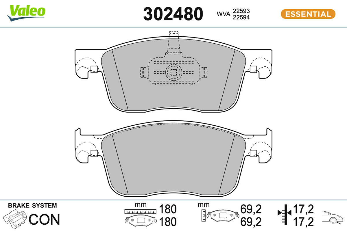 BRAKE PADS FIRST TOYOTA PROACE FR